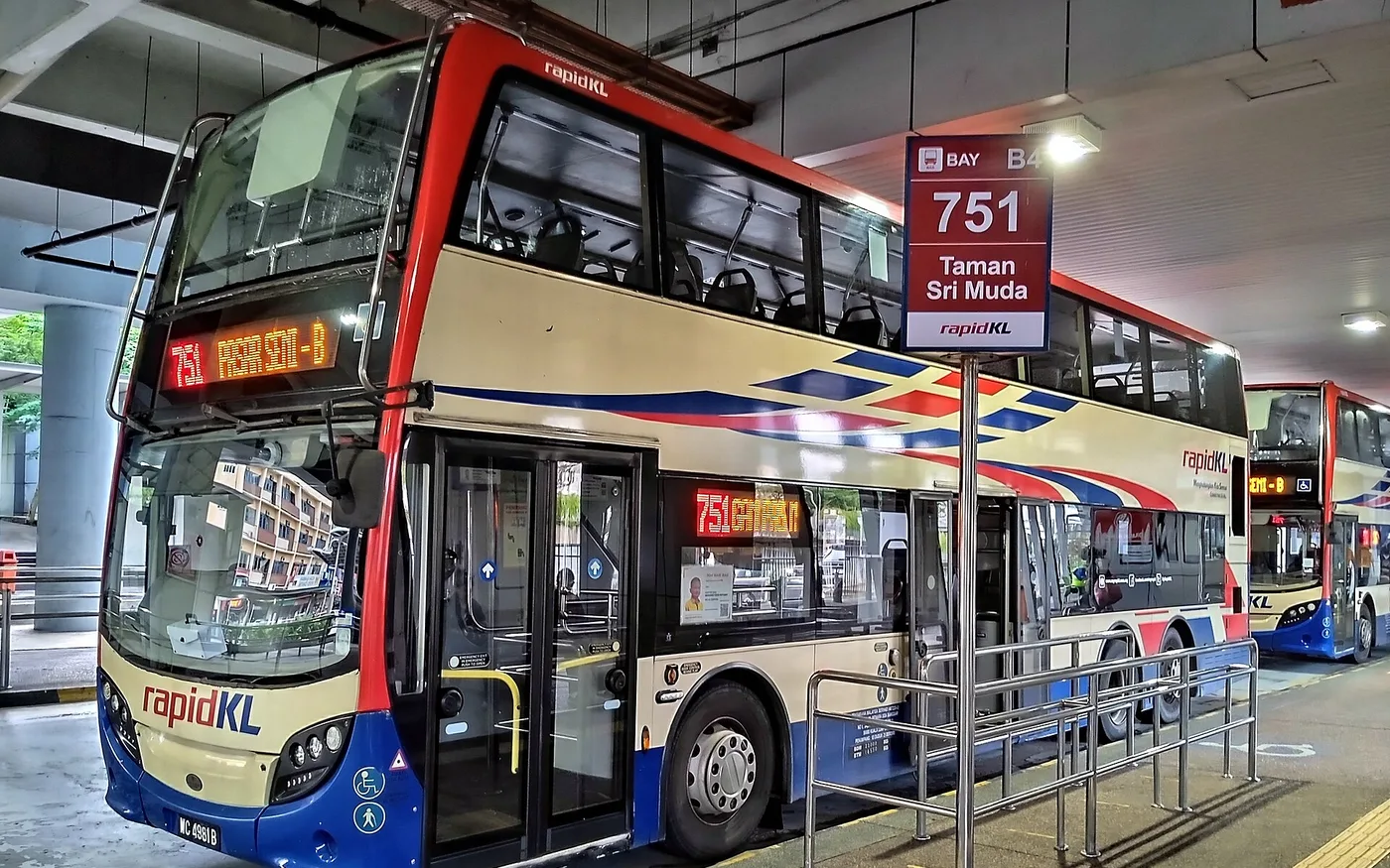 Rapid KL bus at a Kuala Lumpur transit hub