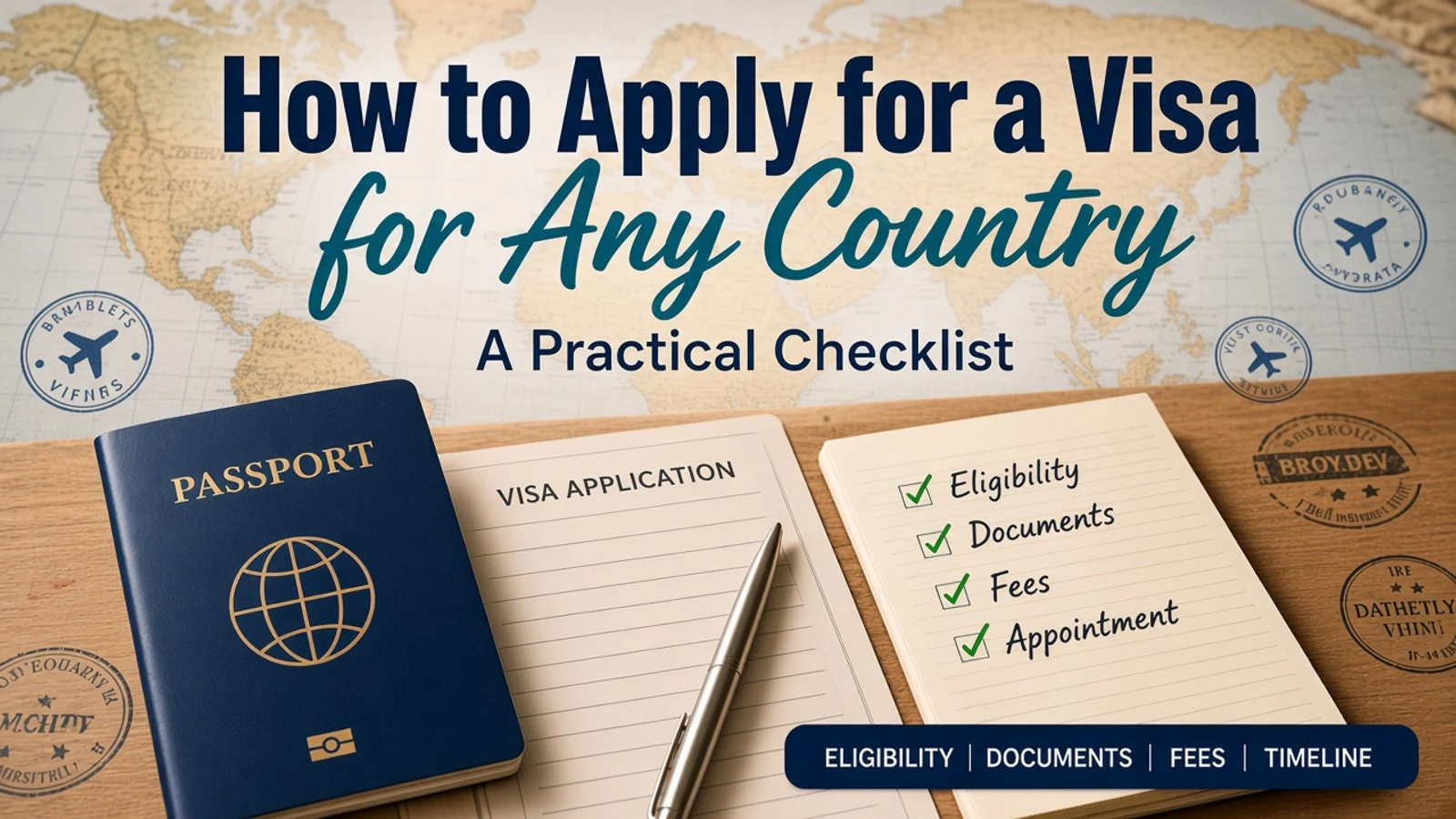 How to Apply for a Visa for Any Country: A Practical Checklist