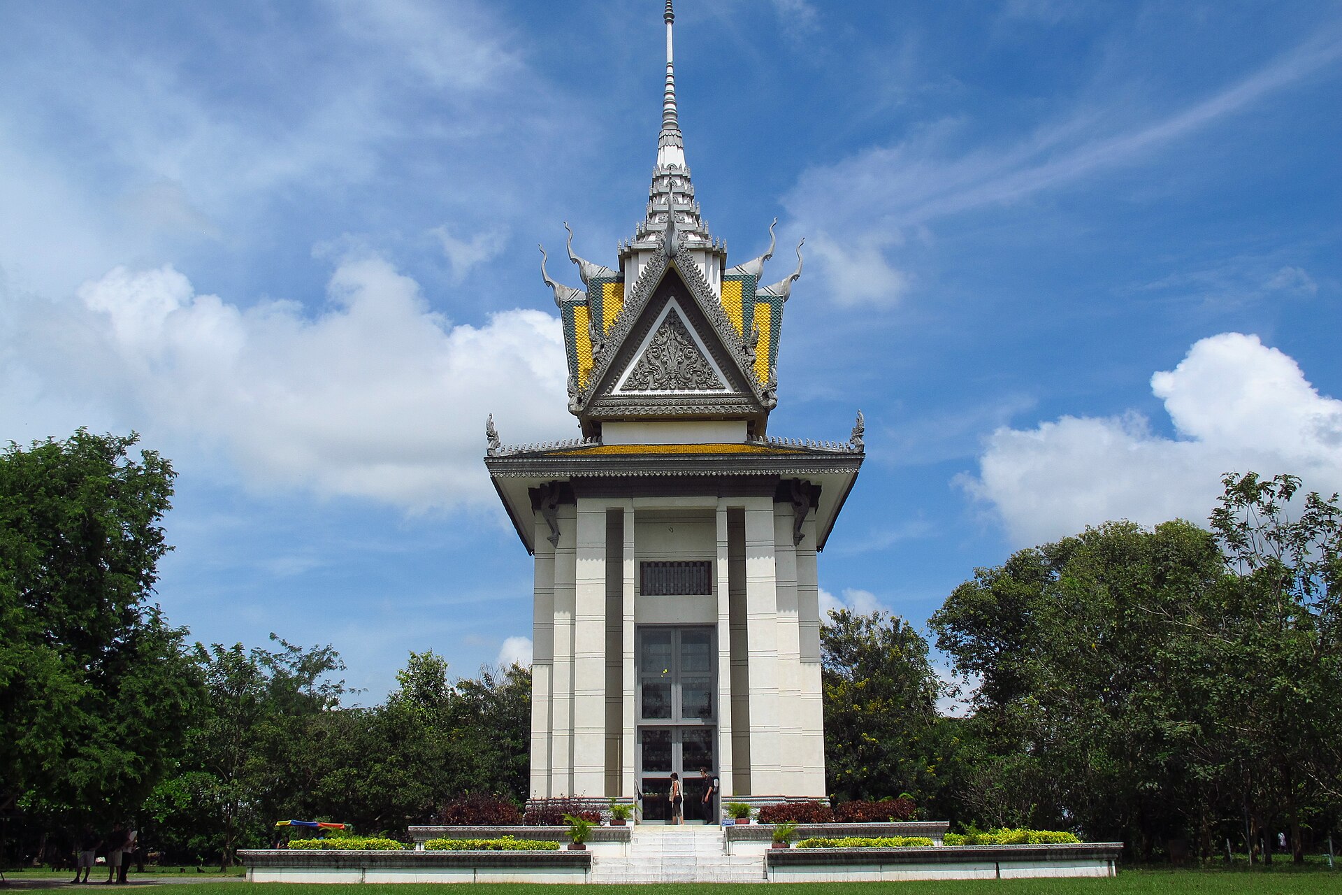 The Buddhist memorial stupa at Choeung Ek