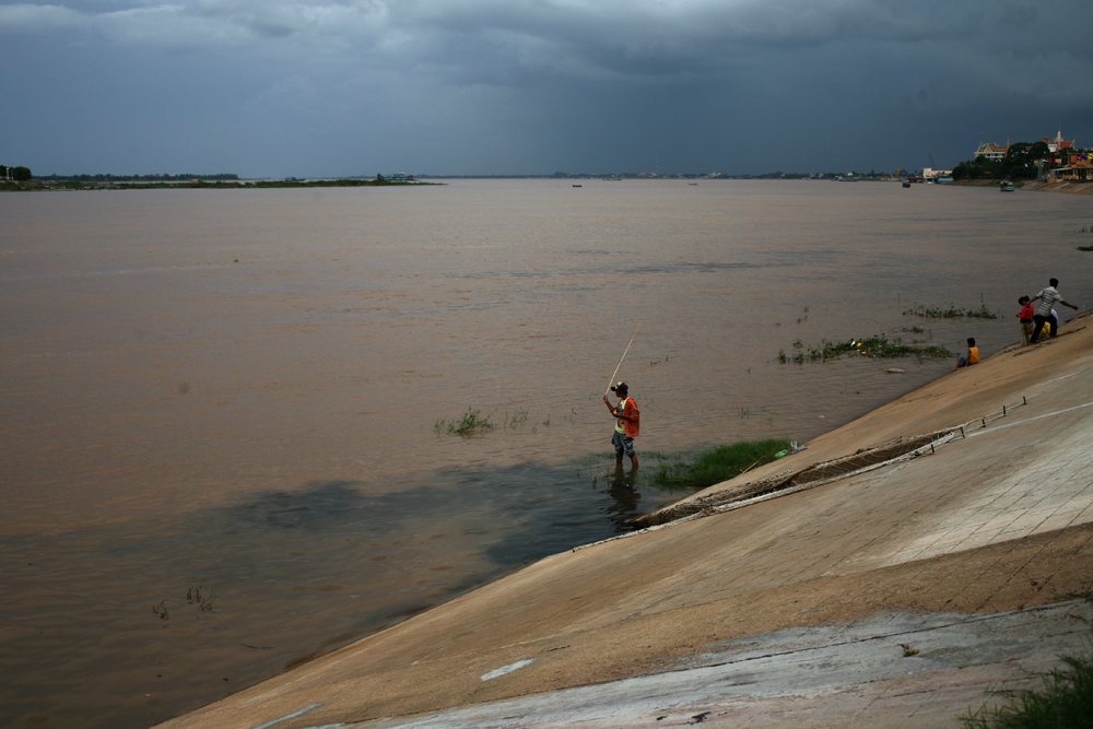 The Mekong riverfront in Phnom Penh