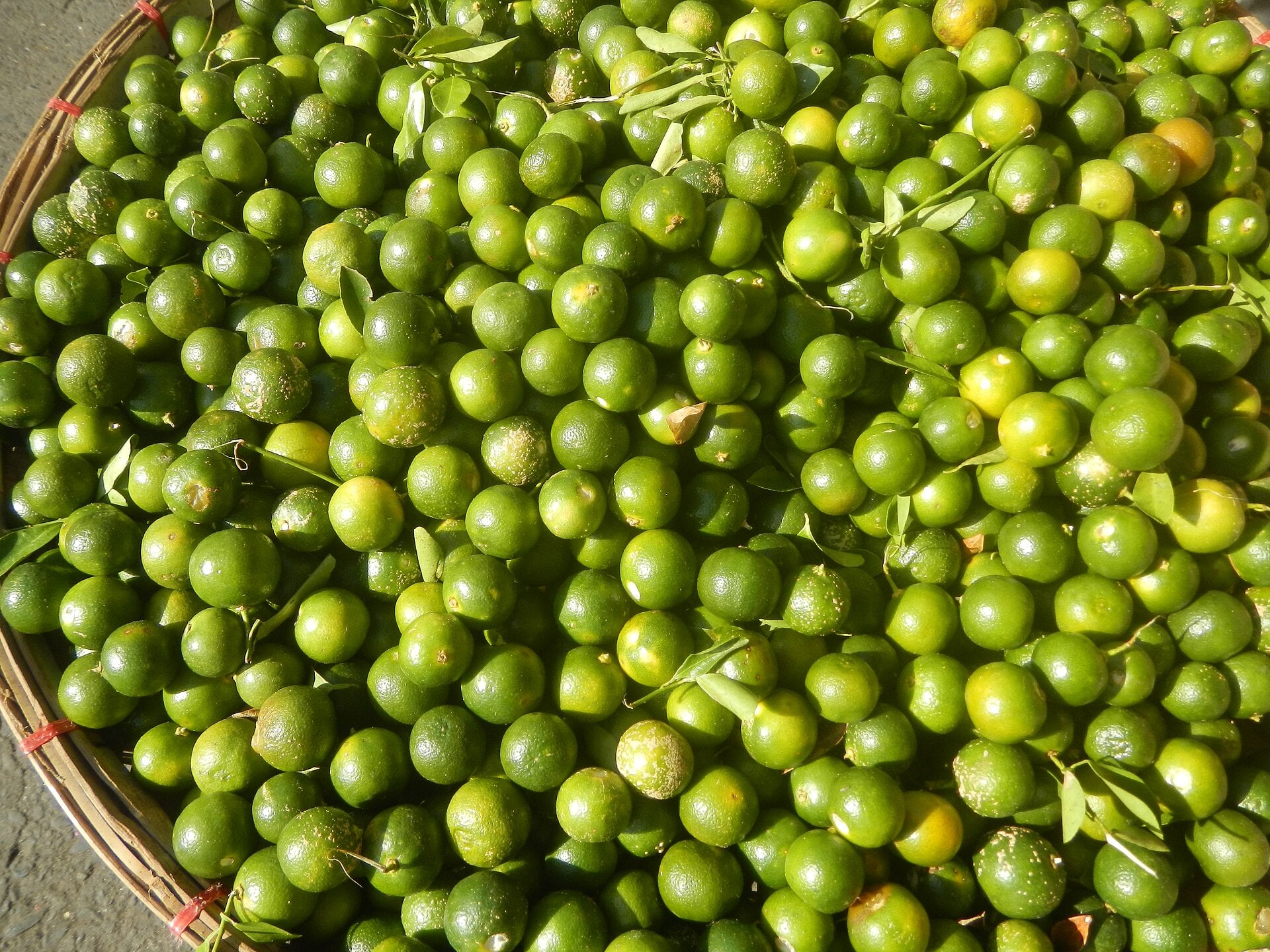 Calamansi and fresh market produce in the Philippines