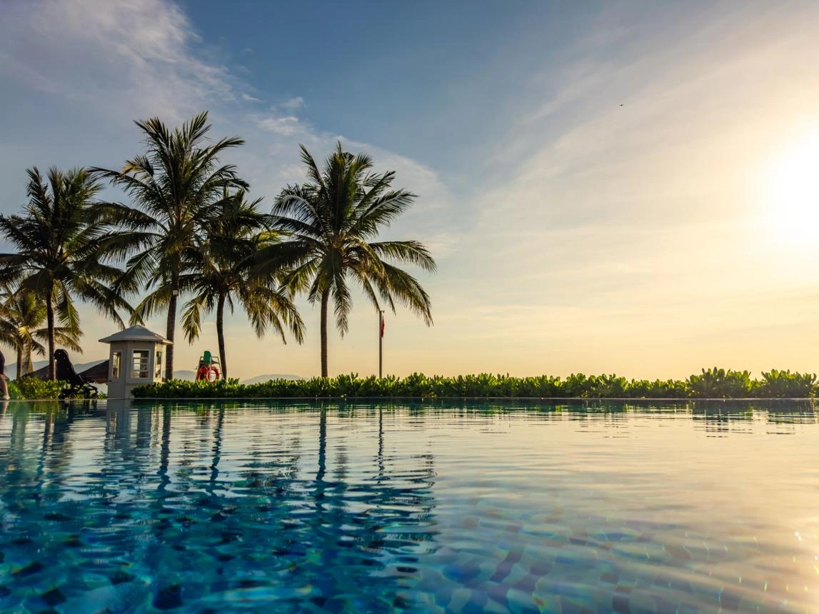 Da Nang beach hotel view