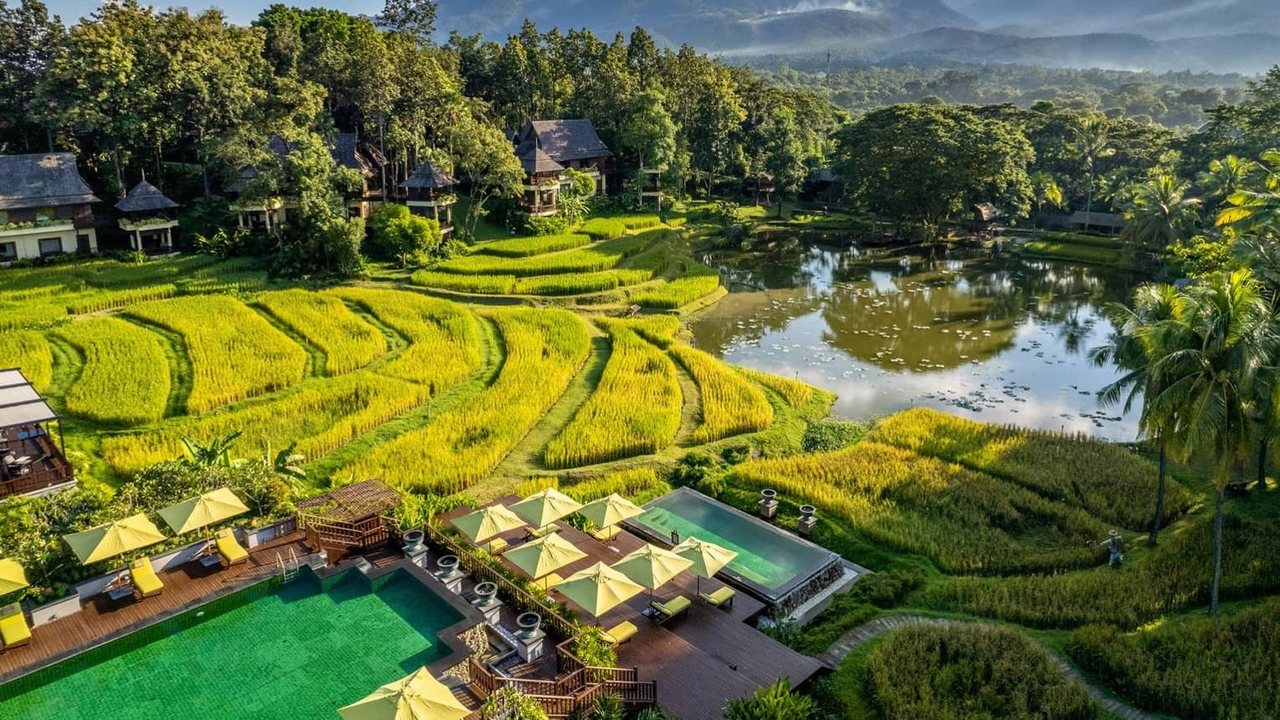 Quiet Chiang Mai resort view