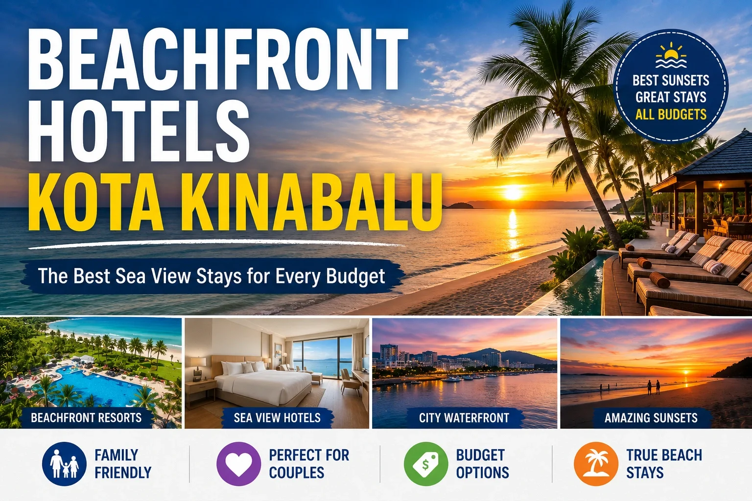 Beachfront Hotels Kota Kinabalu: The Best Sea View Stays for Every Budget