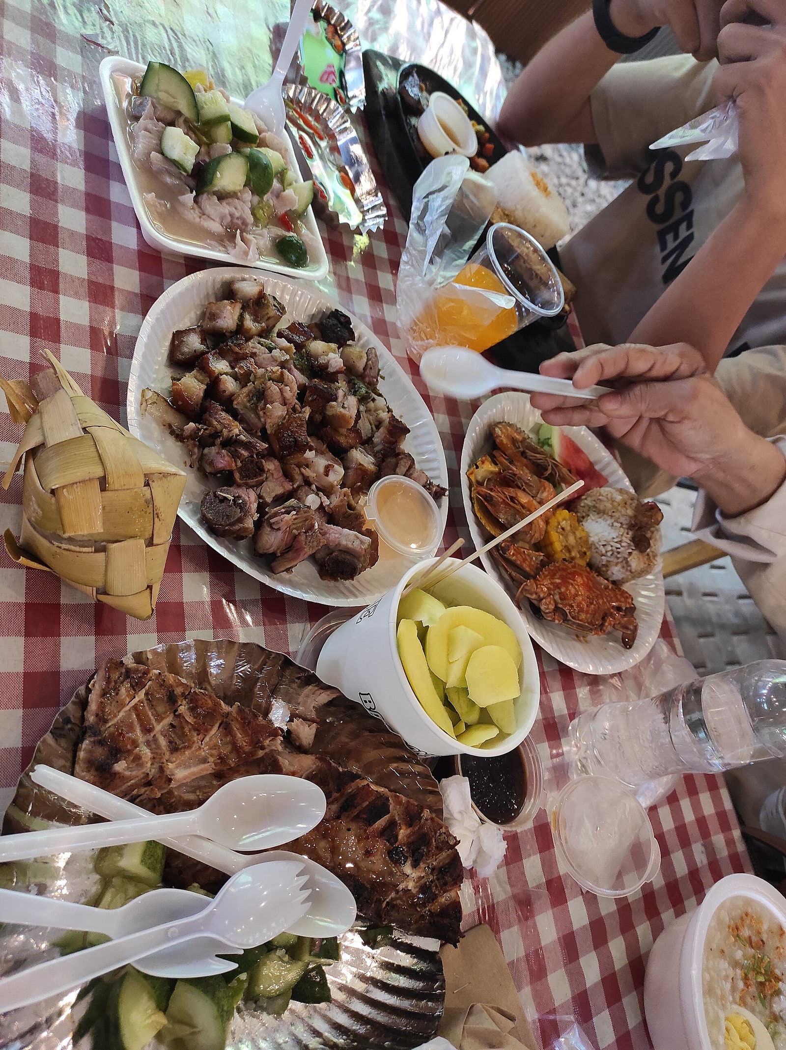 A Cebuano seafood and rice meal