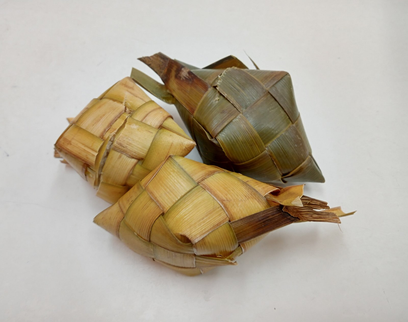 Puso rice served with a Cebuano meal