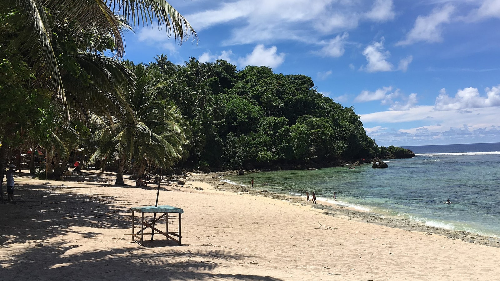 A quiet stretch of Siargao coast